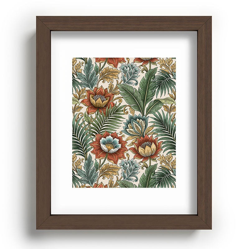 Marta Barragan Camarasa Retro Jungle Garden Recessed Framing Rectangle