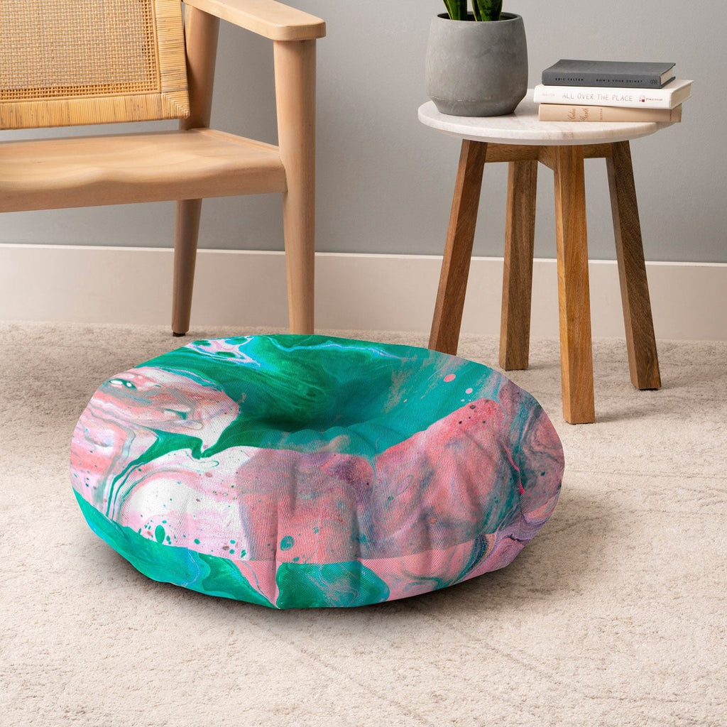 83 Oranges Another Worldly Floor Pillow Round