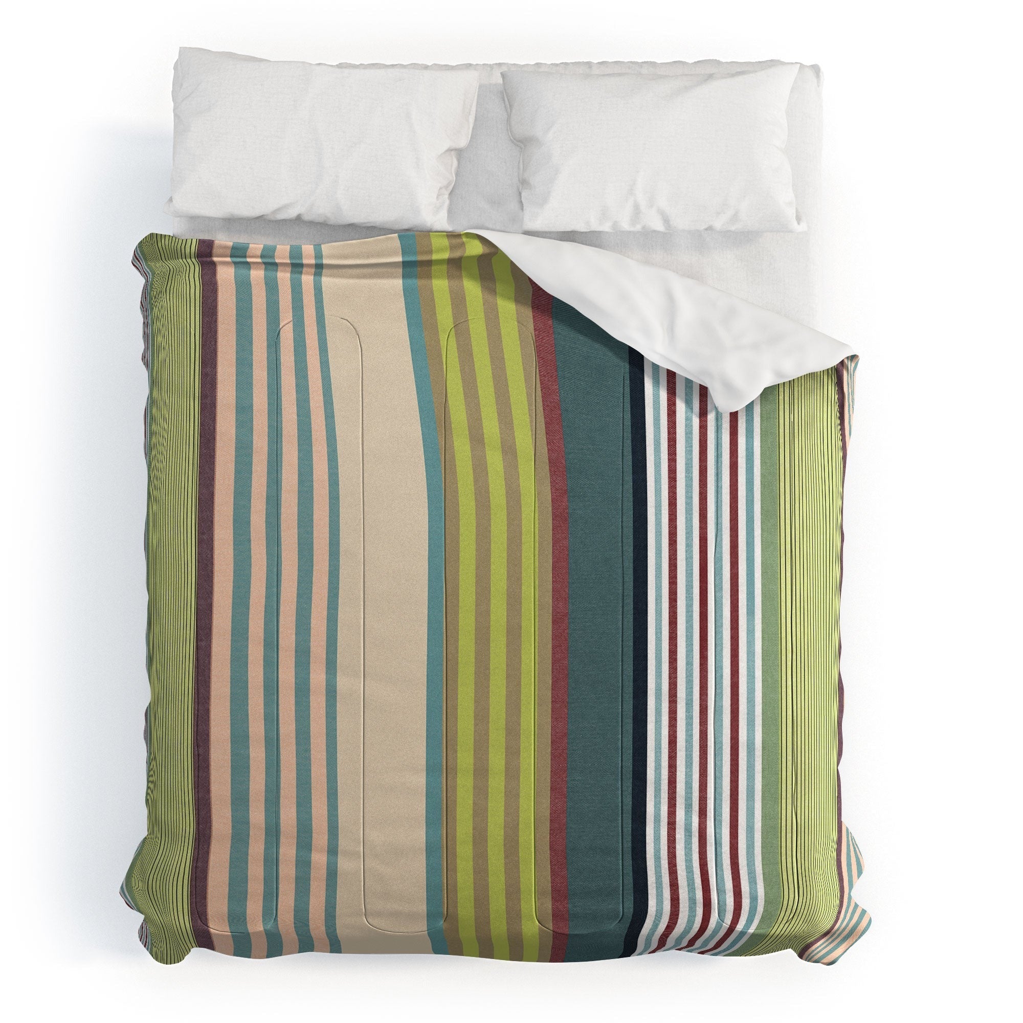 Marta Barragan Camarasa Colorful Stripe Delight Comforter
