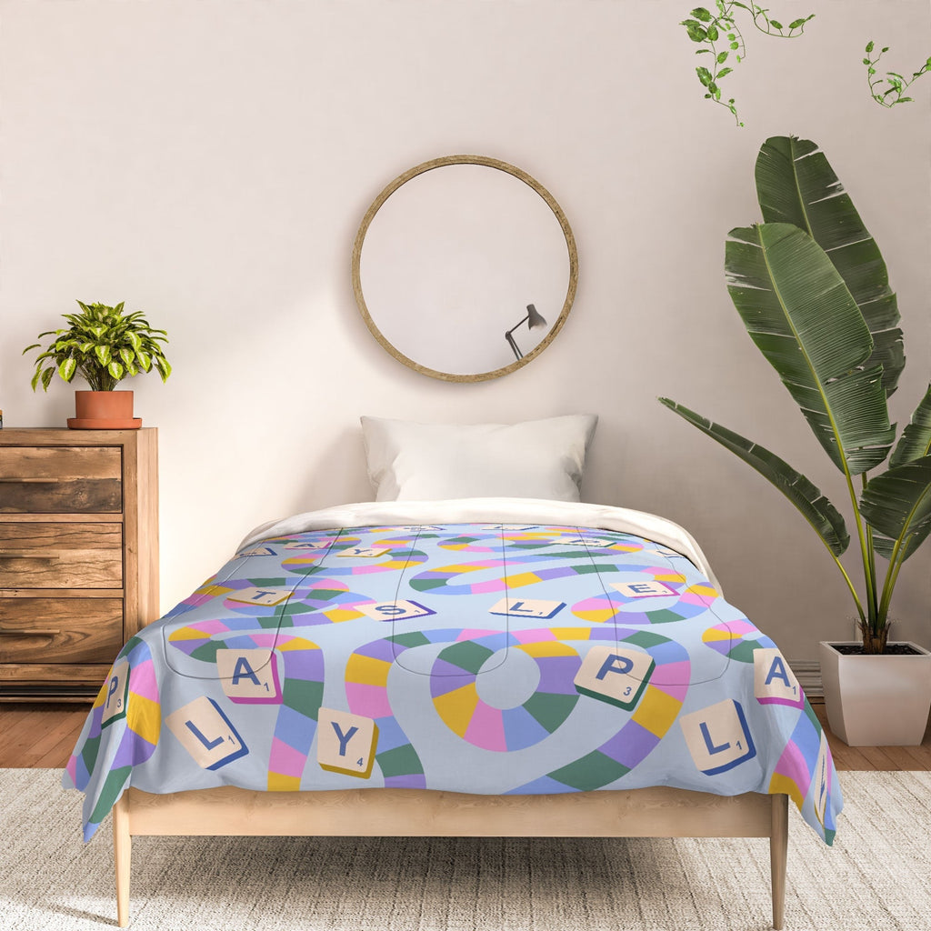 Design by Spark Scrabble Board Game Night Comforter