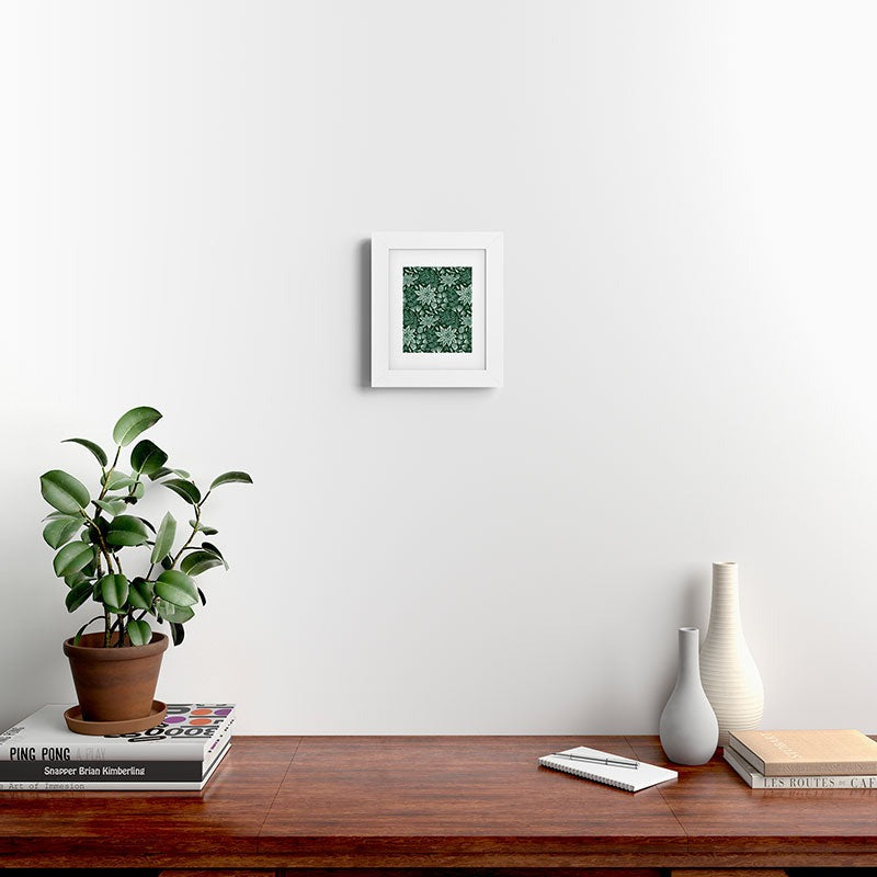 Pimlada Phuapradit Christmas Poinsettia Framed Art Print