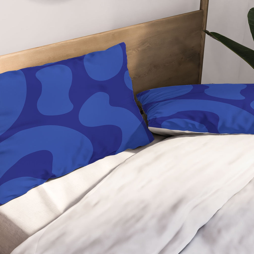 Camilla Foss Blue Pebble Pillow Shams
