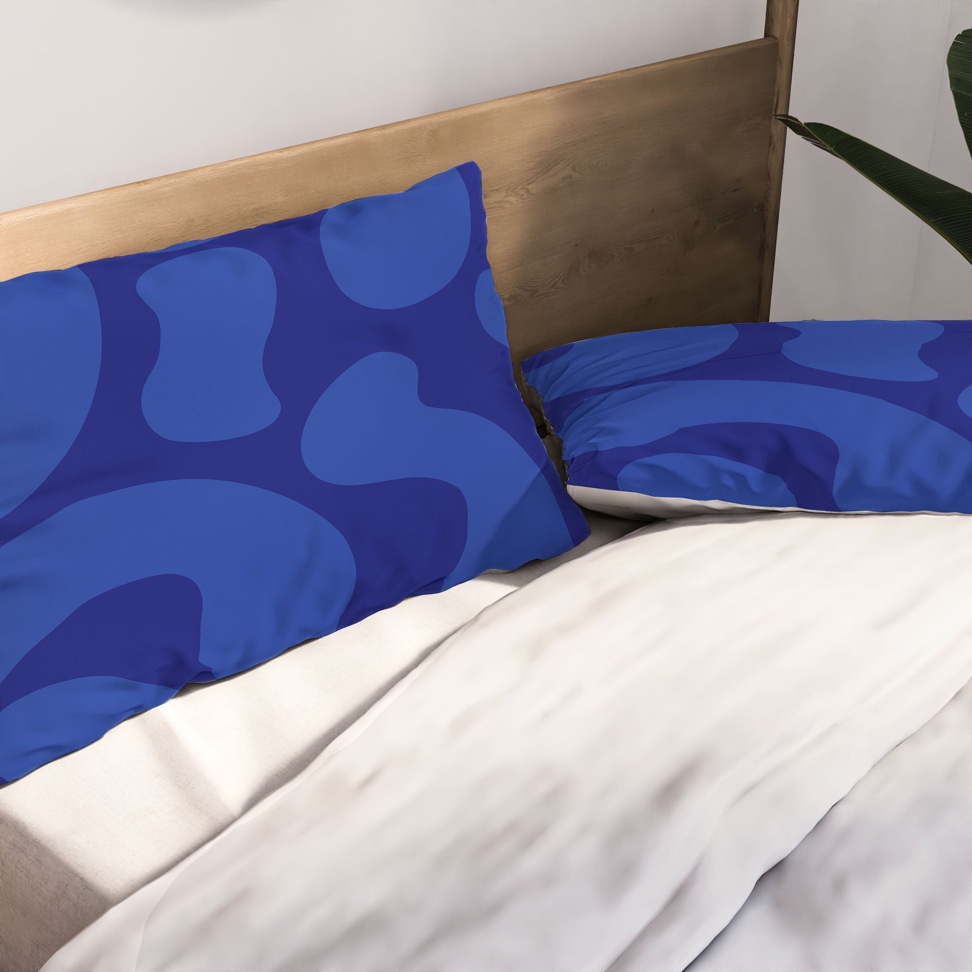 Camilla Foss Blue Pebble Pillow Shams