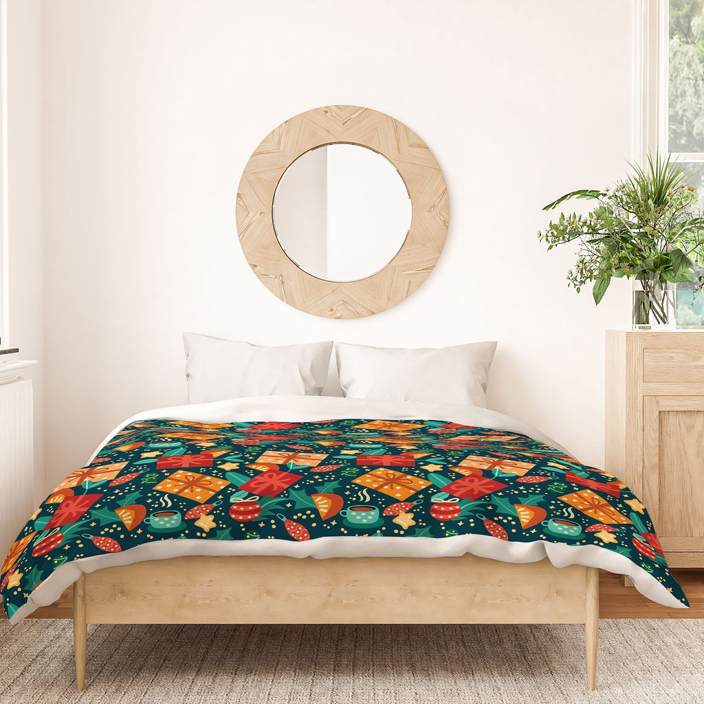 Valeria Frustaci Christmas pattern Duvet Cover