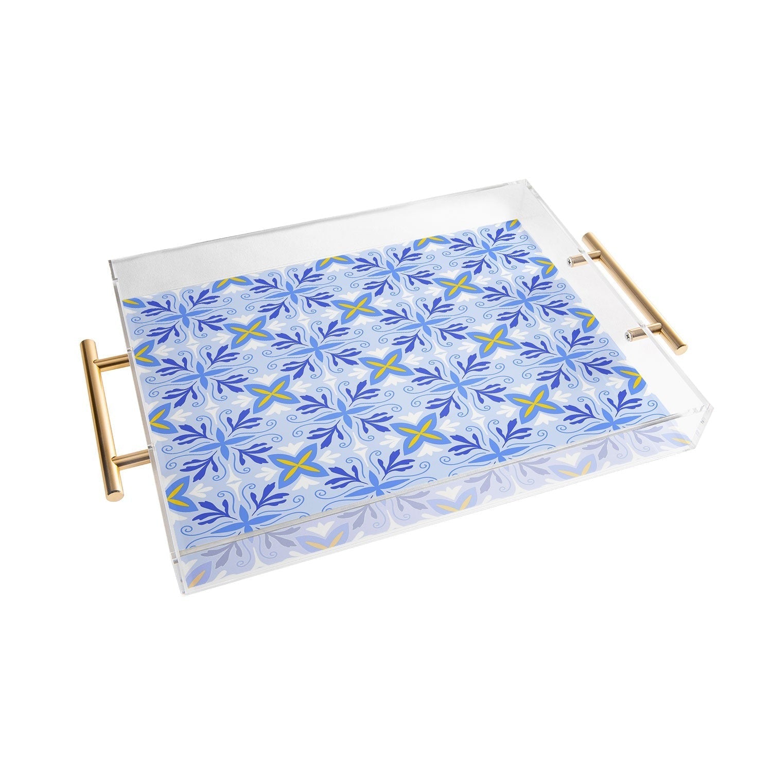 Design by Spark Dolce Vita Flourish Tile Acrylic Tray
