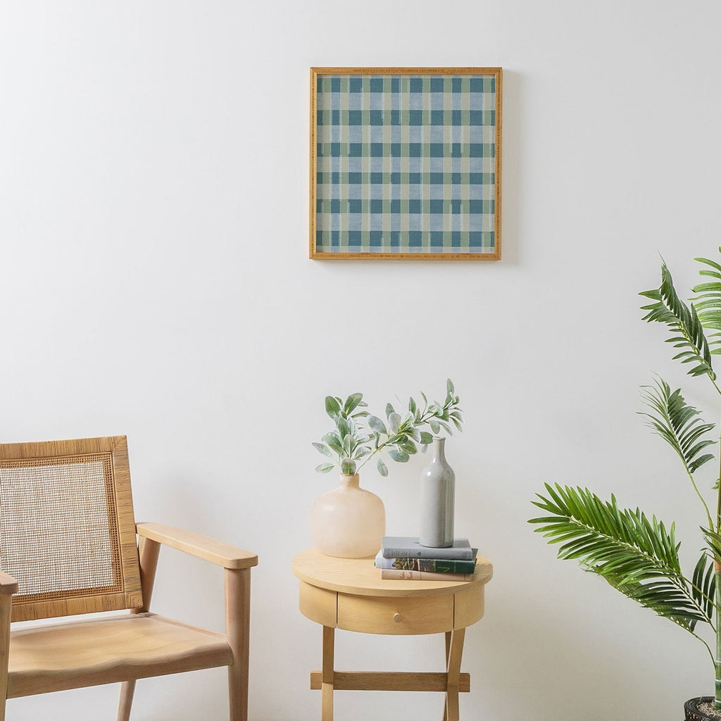 Marta Barragan Camarasa Country Style Checks Framed Wall Art