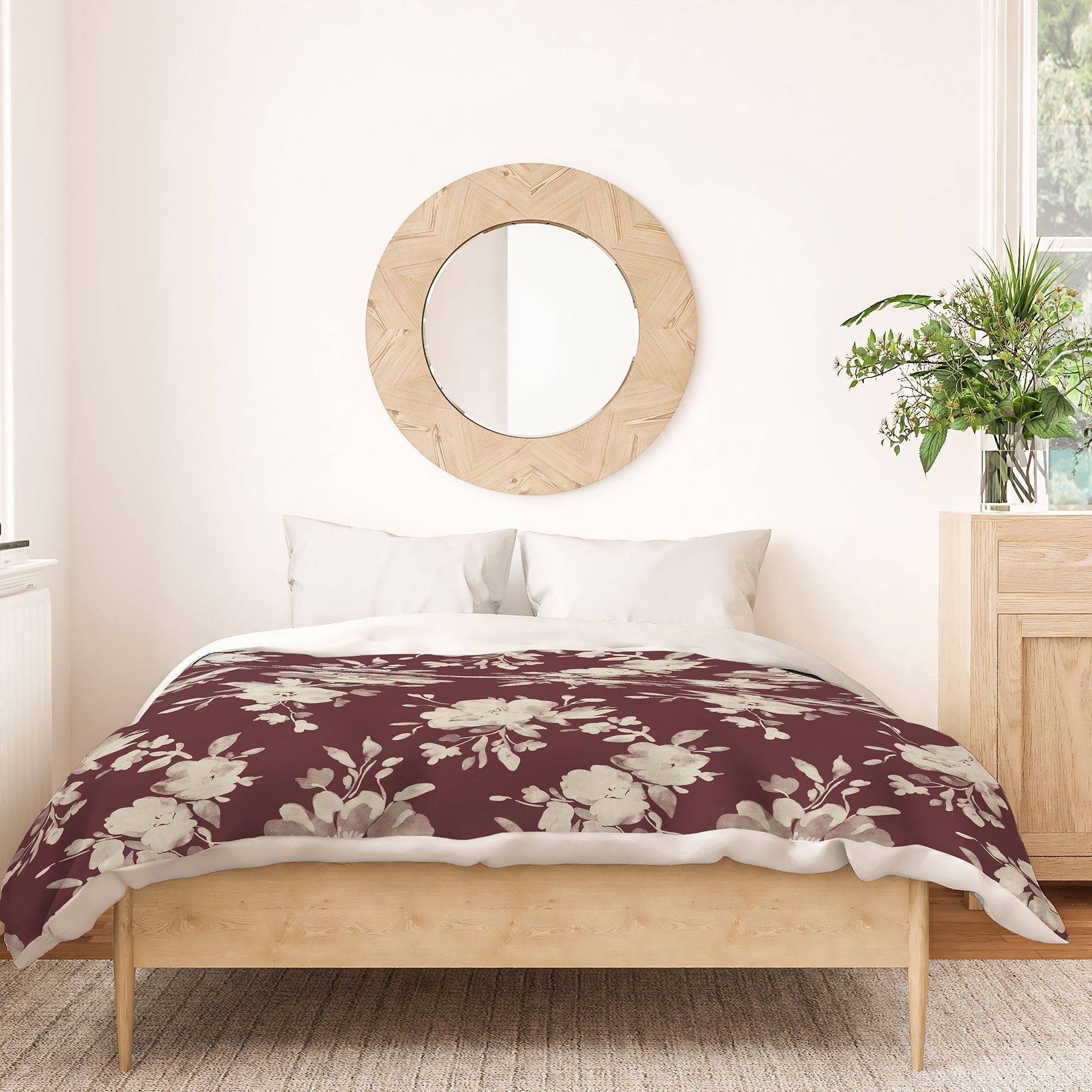 Marta Barragan Camarasa Antique Petal Romance Duvet Cover