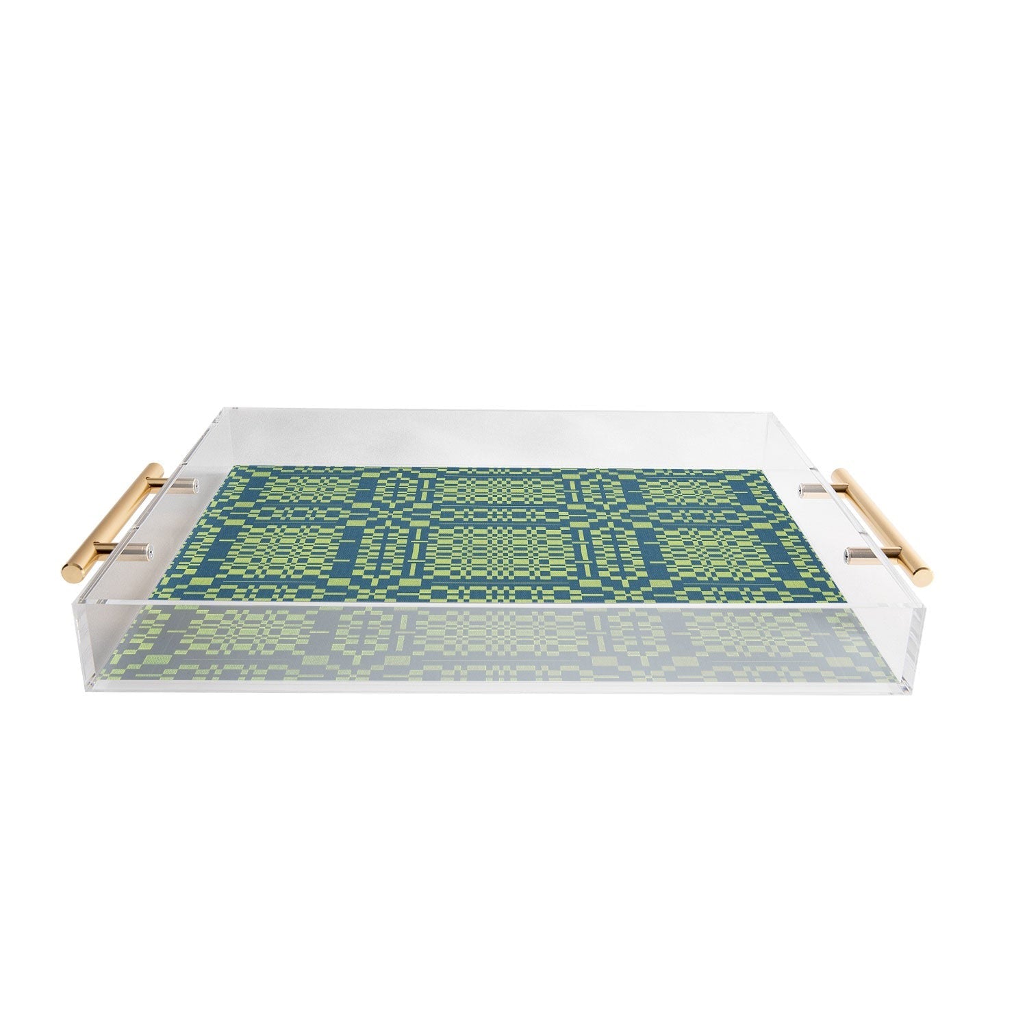 Marta Barragan Camarasa Nostalgic Grid Design Acrylic Tray