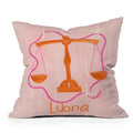 Little Om Zodiac Signs Libra Throw Pillow