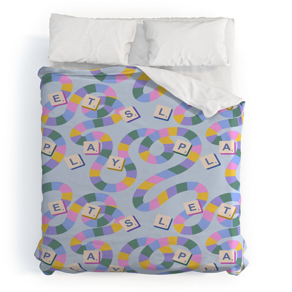 Design by Spark Scrabble Board Game Night Duvet Cover