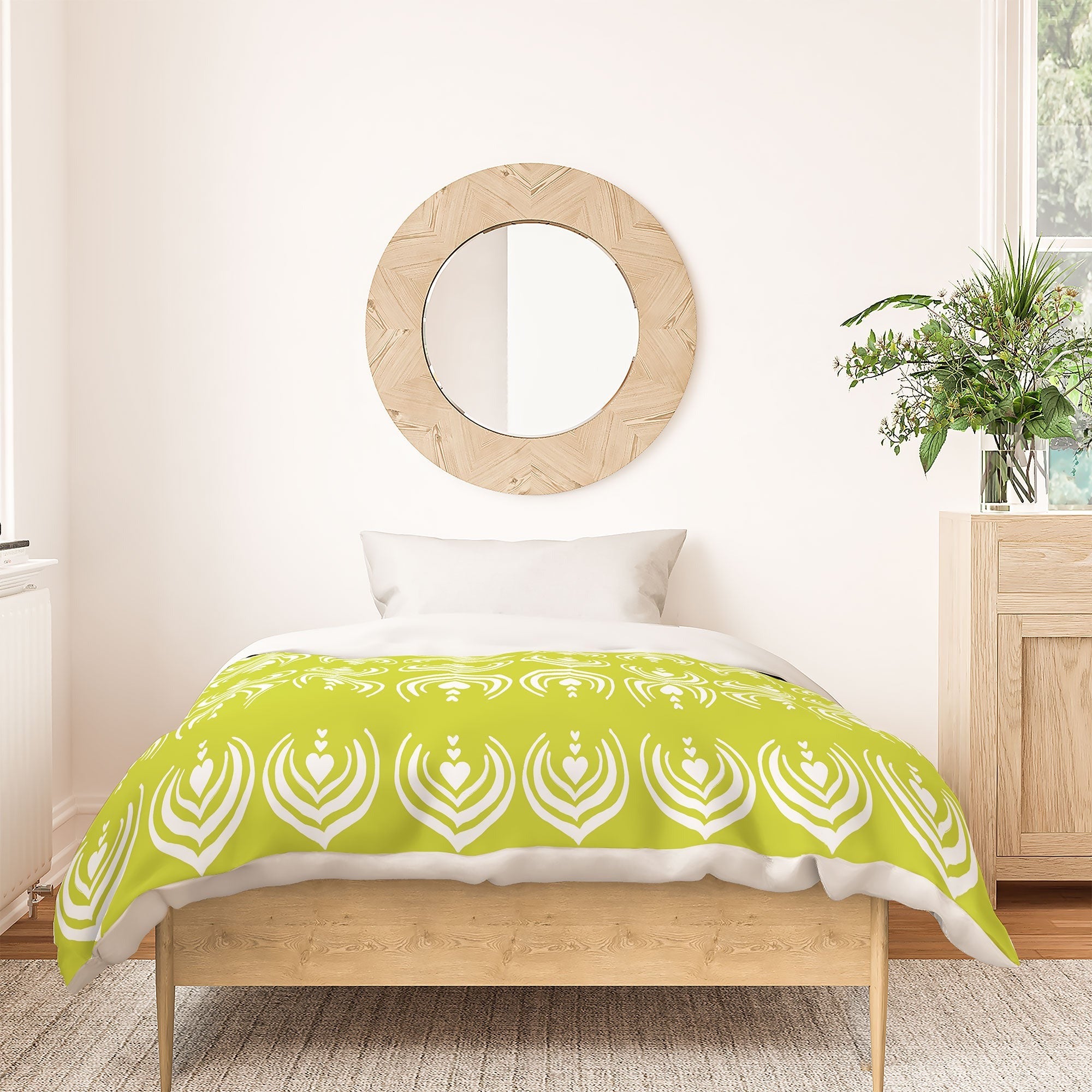 Design by Spark Matcha Latte Art Duvet Cover