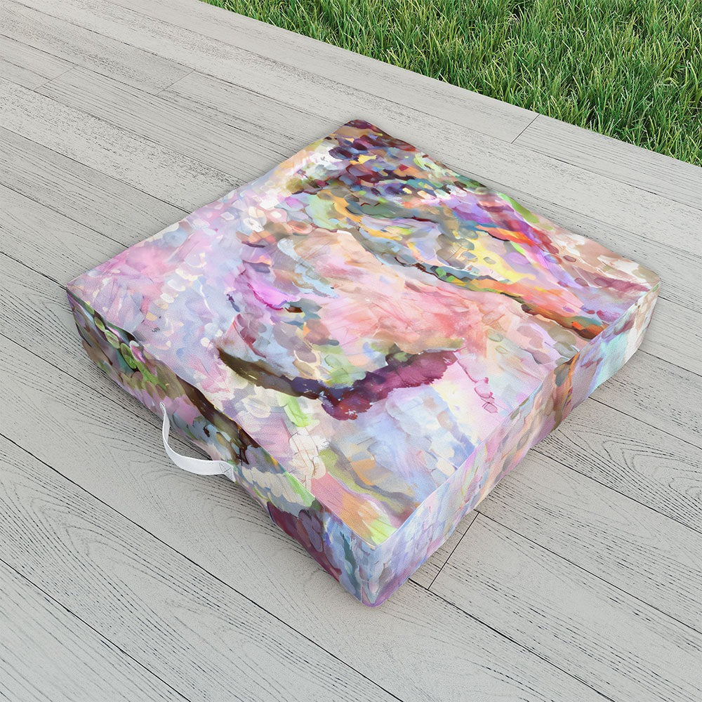 83 Oranges Sequin Haze Outdoor Floor Cushion