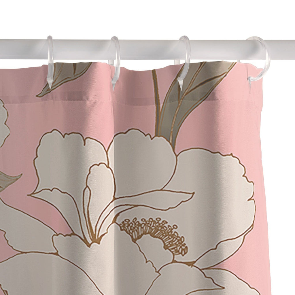 Gabriela Fuente Roberta in Pink Shower Curtain