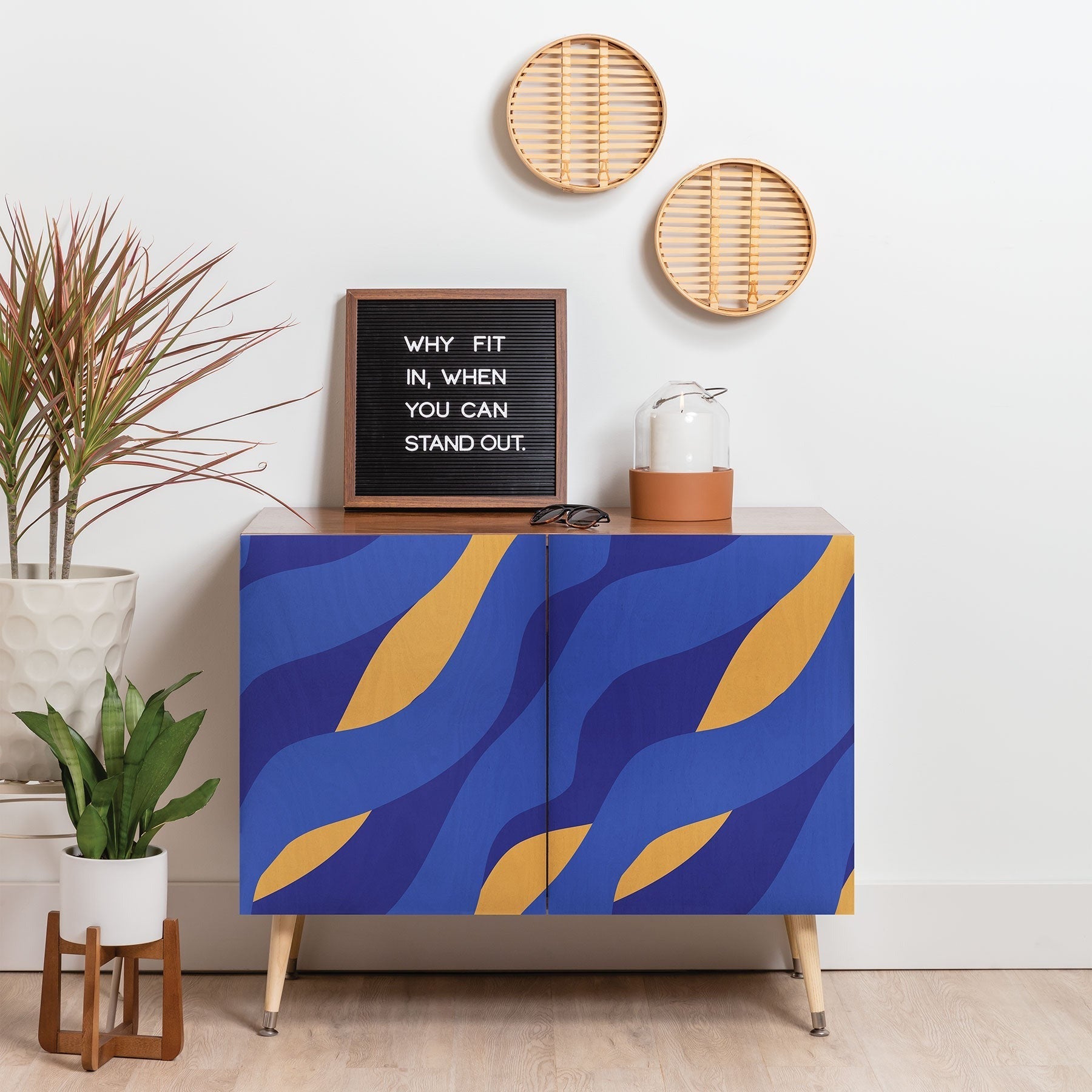 Camilla Foss Pebbles in Stream Credenza