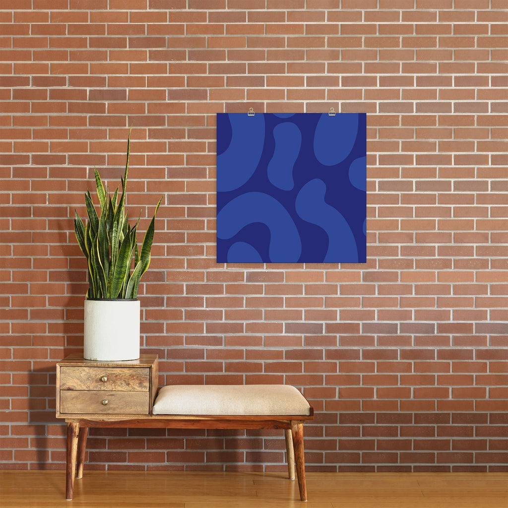 Camilla Foss Blue Pebble Art Print