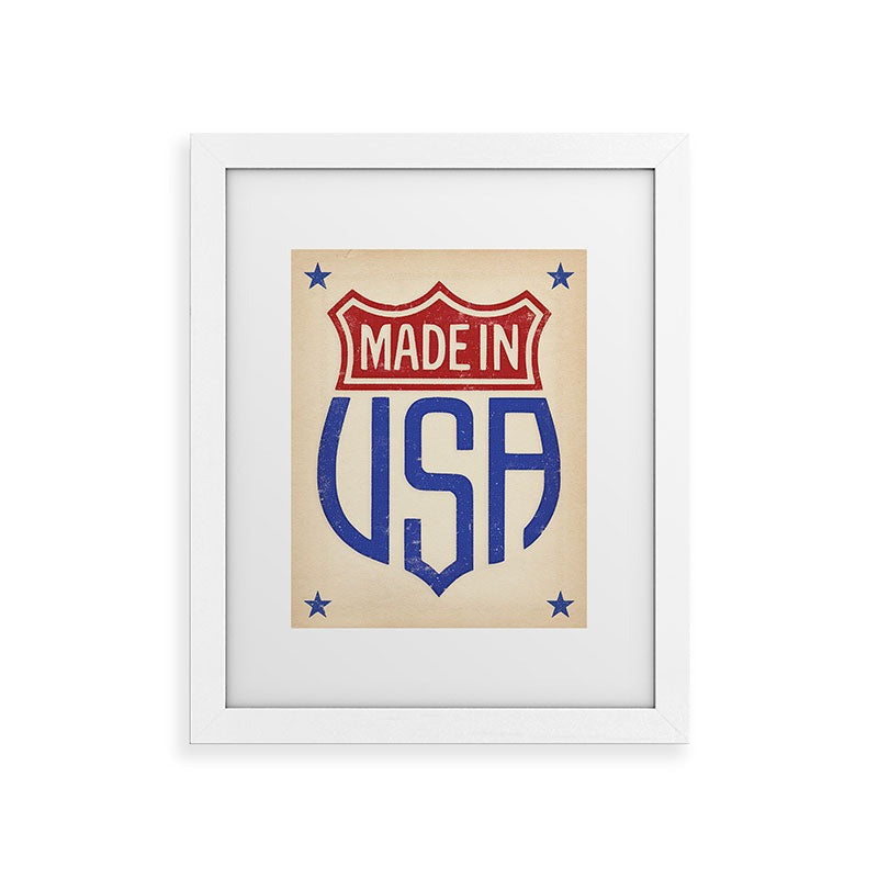 DENY Designs Made in USA Framed Art Print