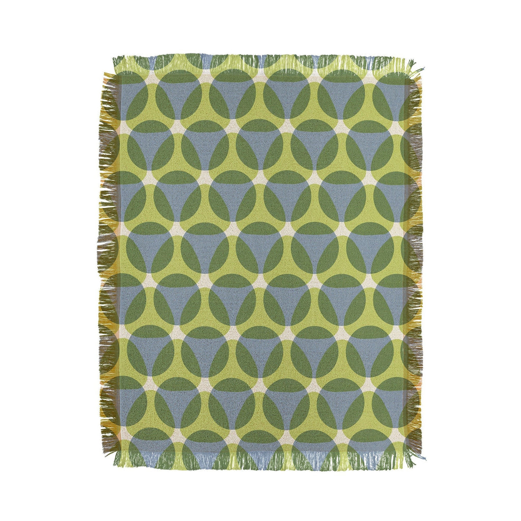 Marta Barragan Camarasa Stylish Retro Circle Throw Blanket