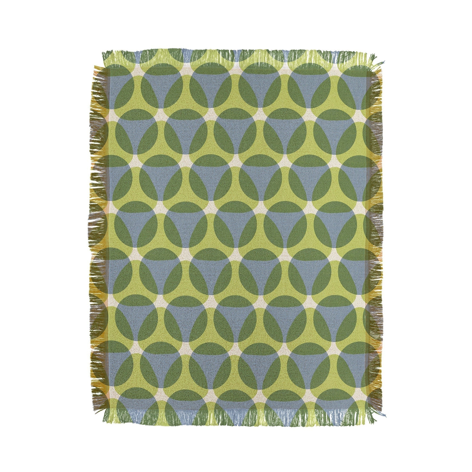 Marta Barragan Camarasa Stylish Retro Circle Throw Blanket