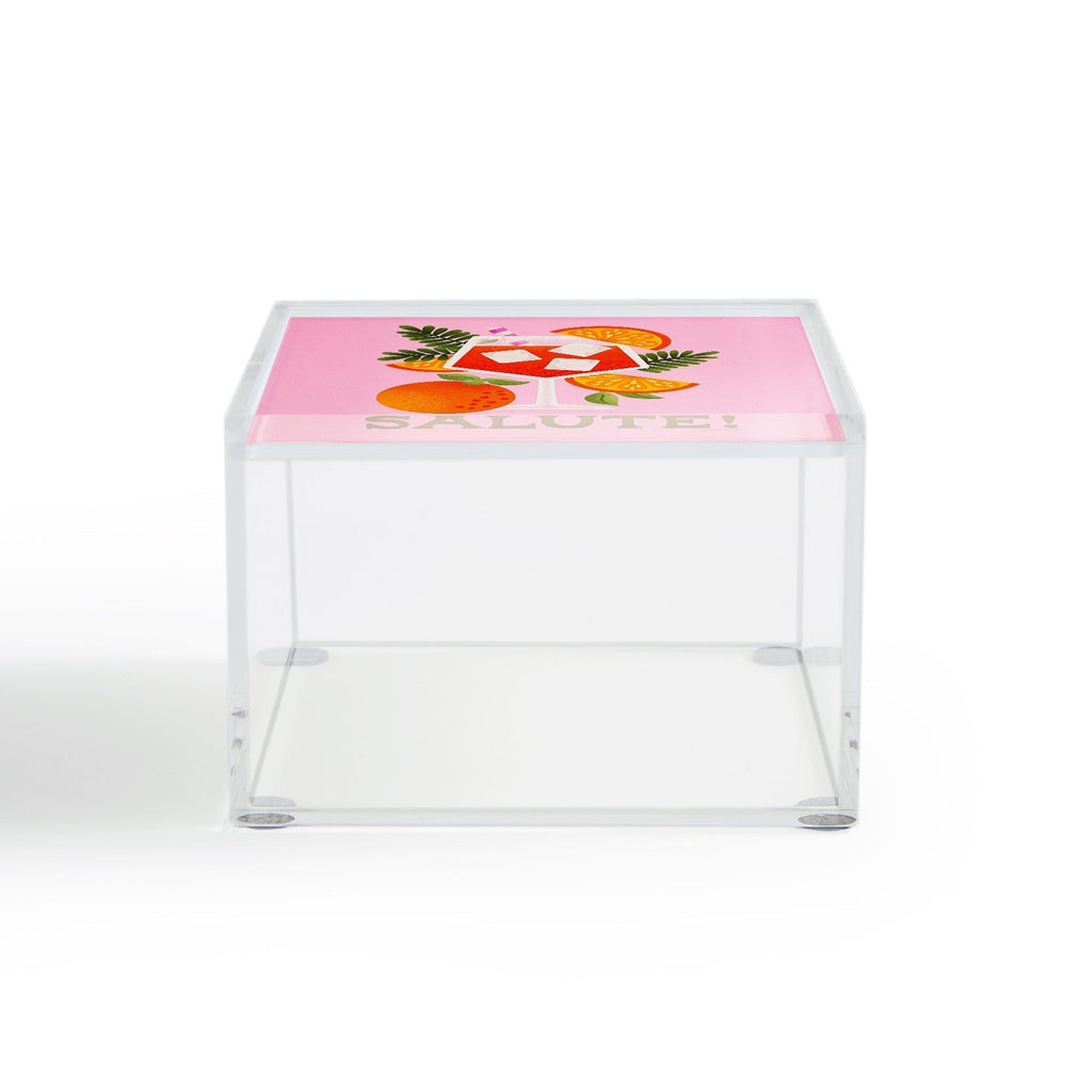 Jessica Molina Orange Spritz Acrylic Box