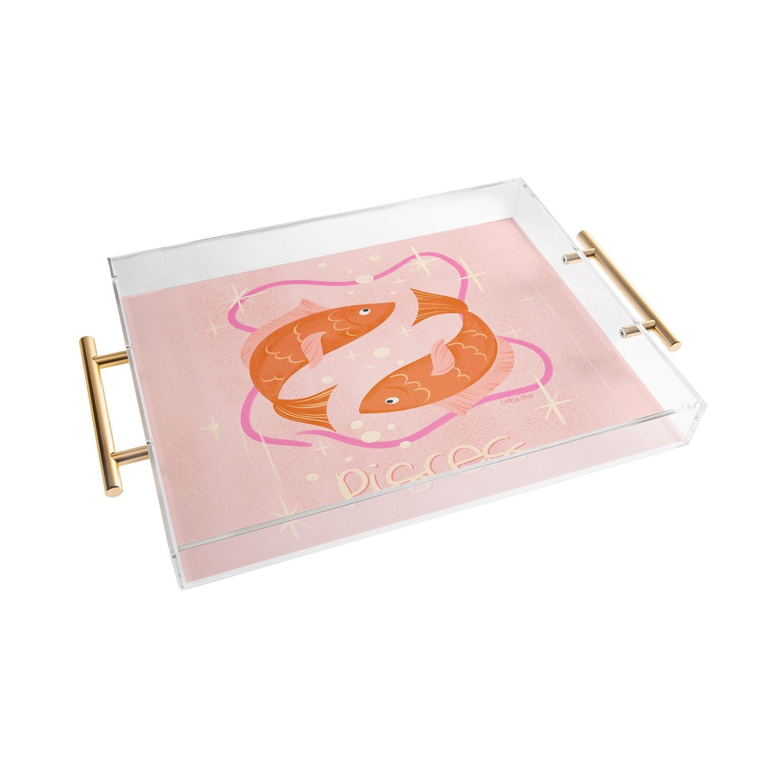 Little Om Zodiac Sign Pisces Acrylic Tray