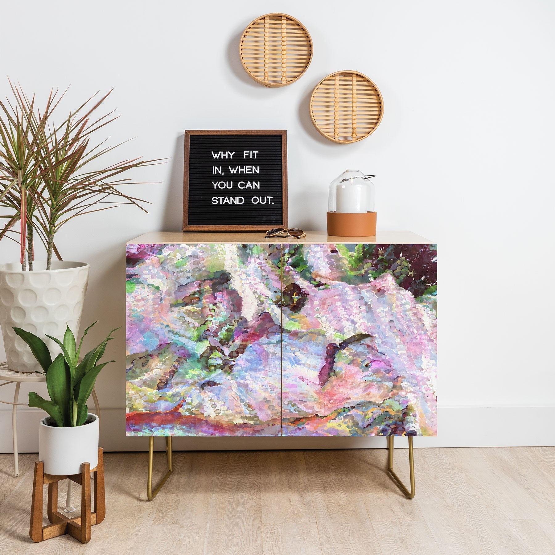 83 Oranges Sequin Haze Credenza