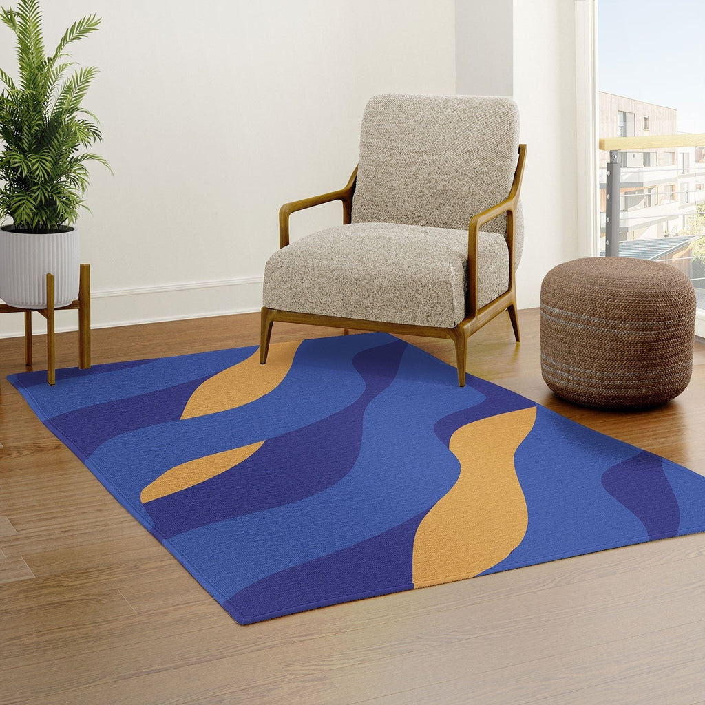 Camilla Foss Pebbles in Stream Area Rug