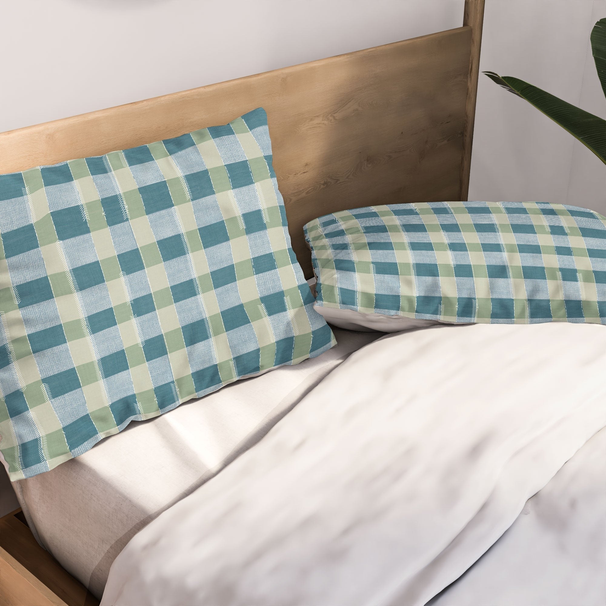 Marta Barragan Camarasa Country Style Checks Pillow Shams