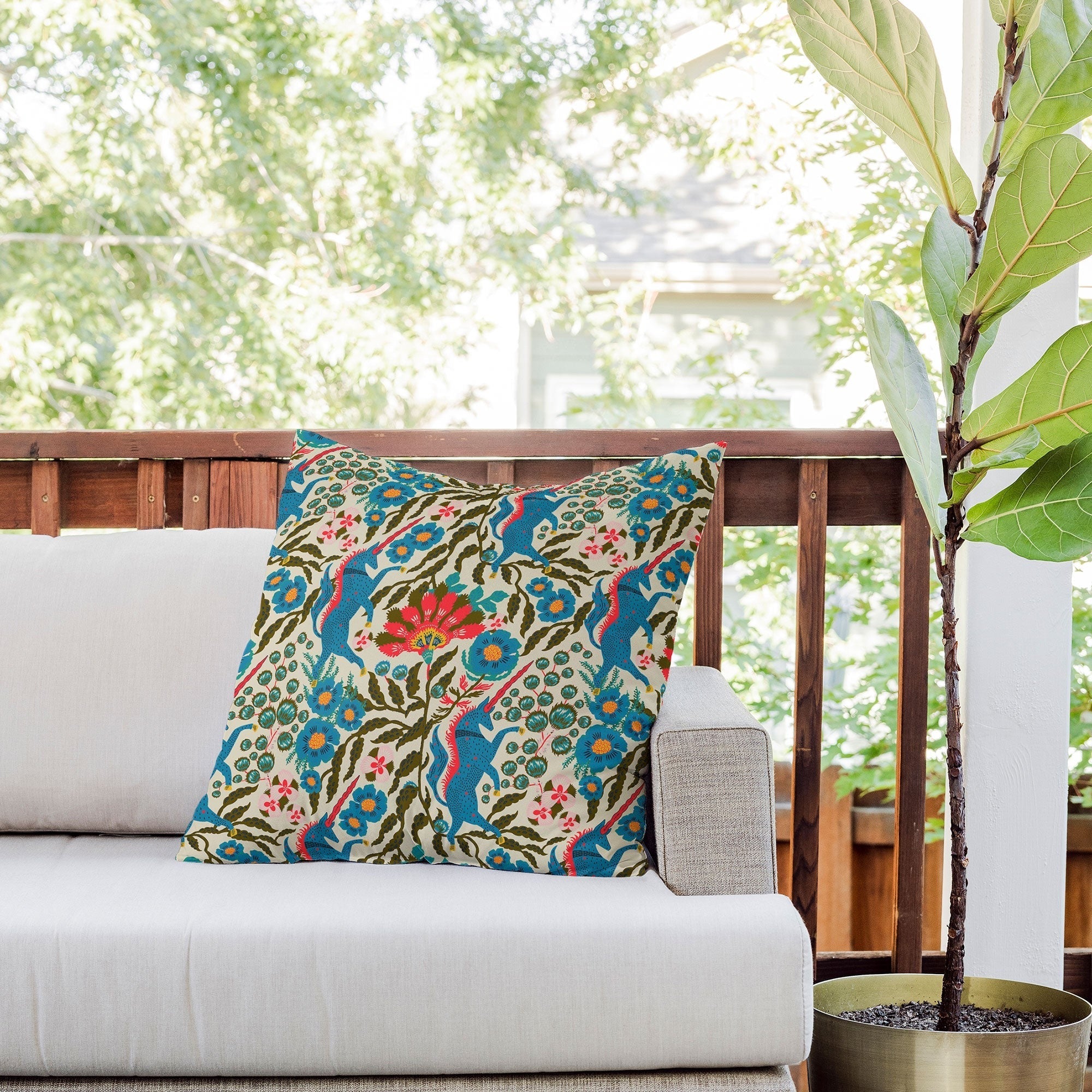 Holli Zollinger JOONIE LUNA UNI Outdoor Throw Pillow