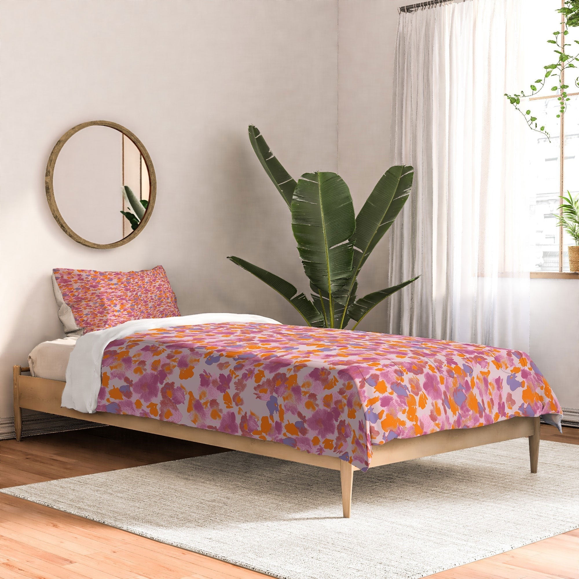 Gabriela Fuente Day Dreaming Watercolor Pink Comforter
