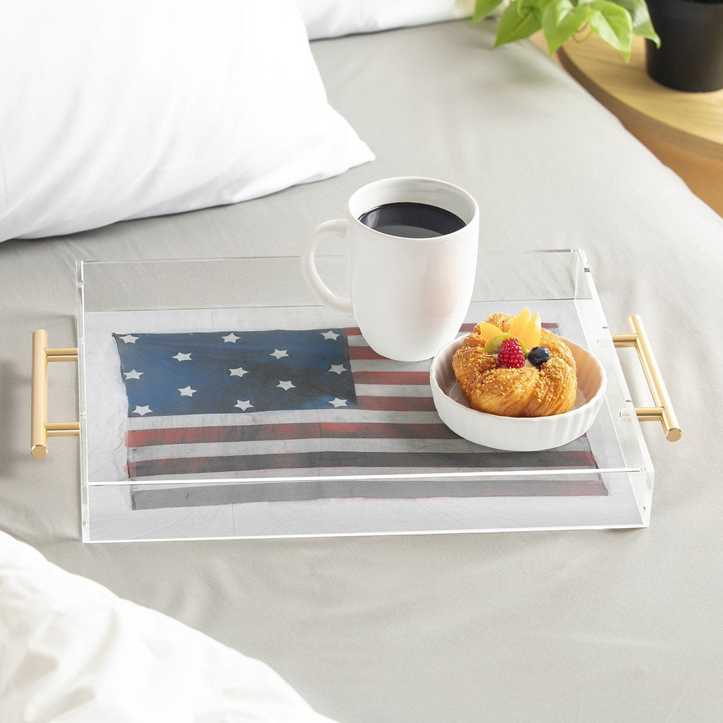 DENY Designs Flag Attributed to Elizabeth Schuyler Hamilton Acrylic Tray