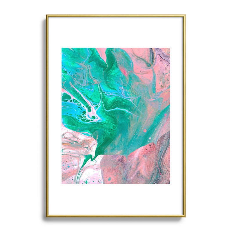 83 Oranges Another Worldly Metal Framed Art Print