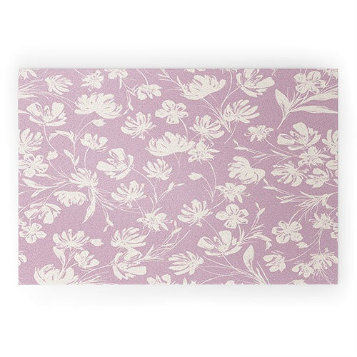 Gabriela Fuente Martine Lilac Welcome Mat