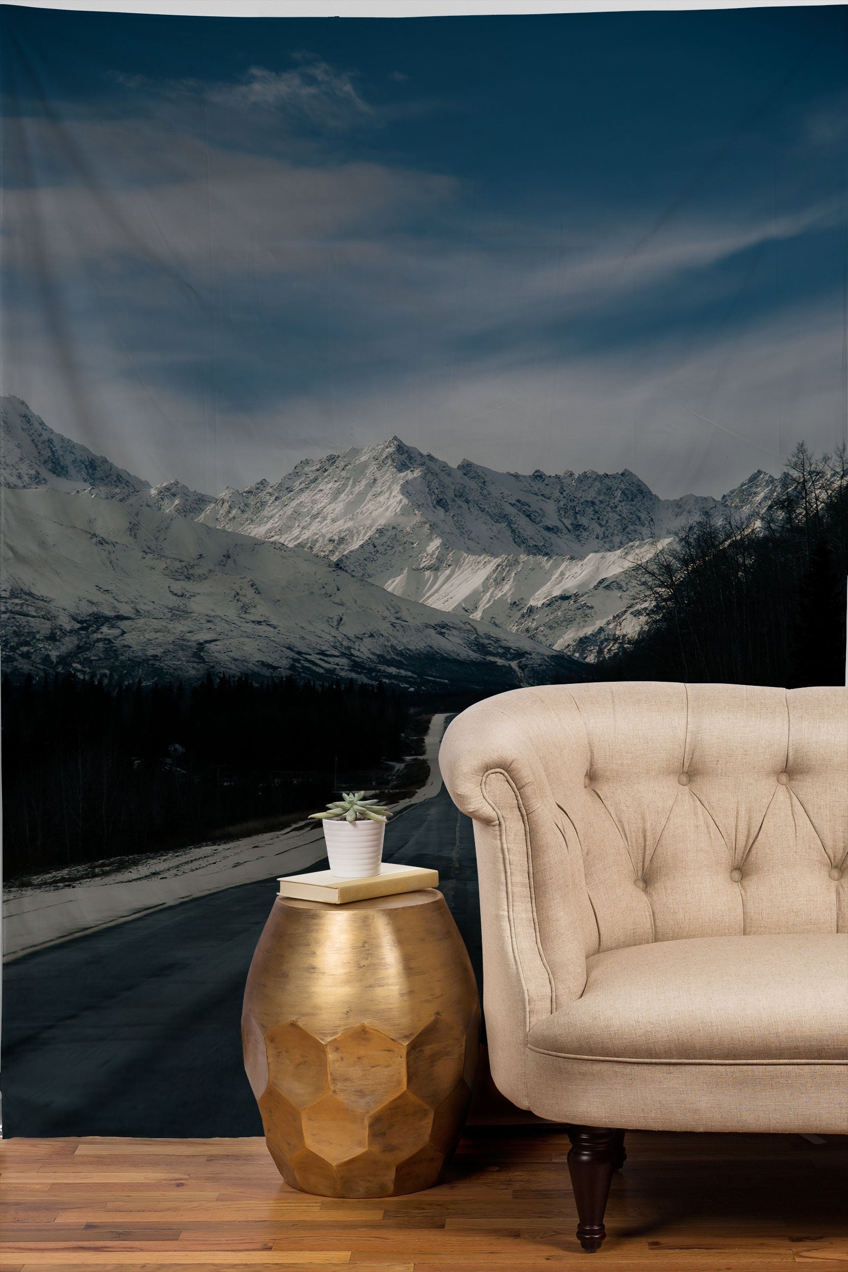 Hannah Kemp Alaska Drive Tapestry