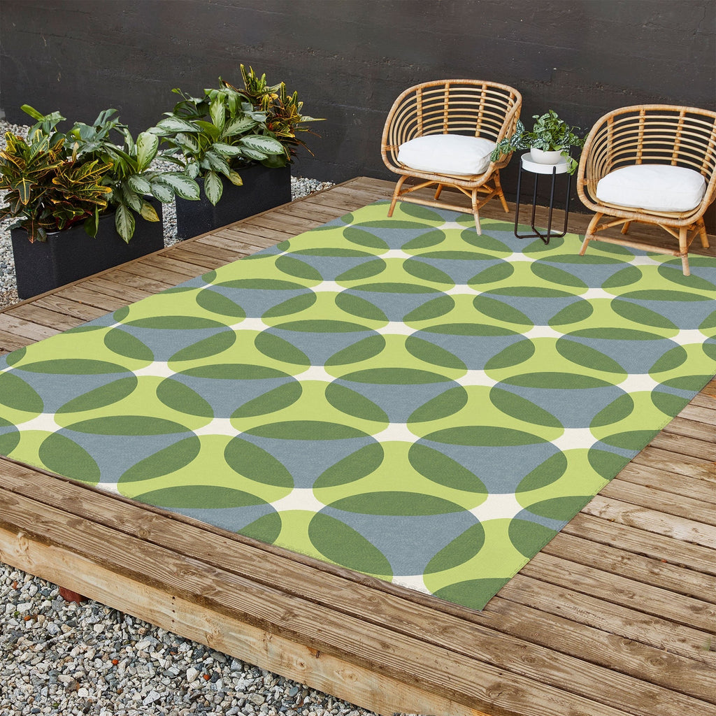 Marta Barragan Camarasa Stylish Retro Circle Outdoor Rug