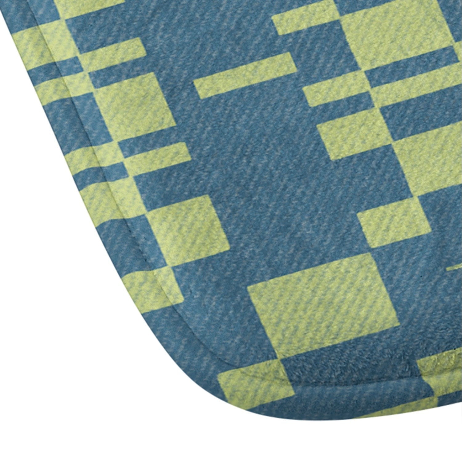 Marta Barragan Camarasa Nostalgic Grid Design Memory Foam Bath Mat
