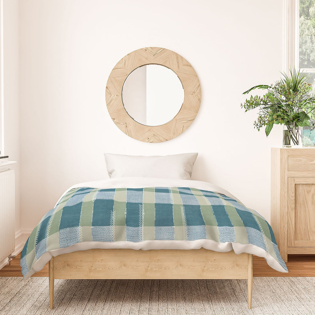 Marta Barragan Camarasa Country Style Checks Duvet Cover