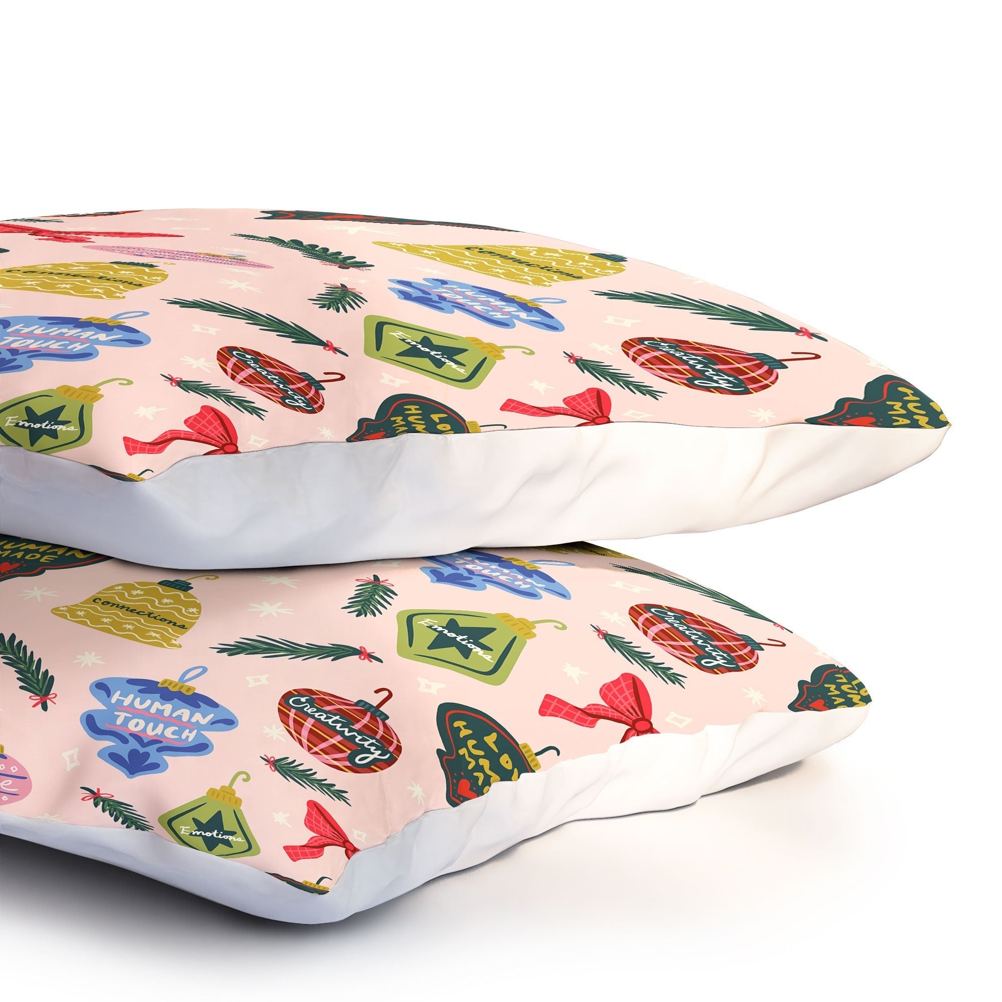 Design by Spark Love Human Made Christmas Ornaments Pillow Shams