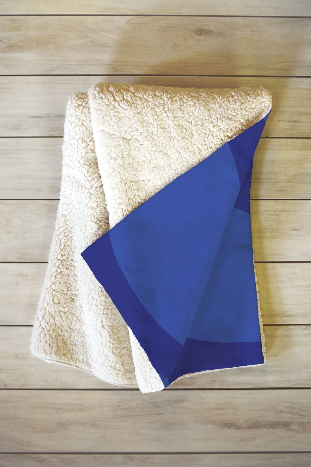 Camilla Foss Blue Pebble Fleece Throw Blanket