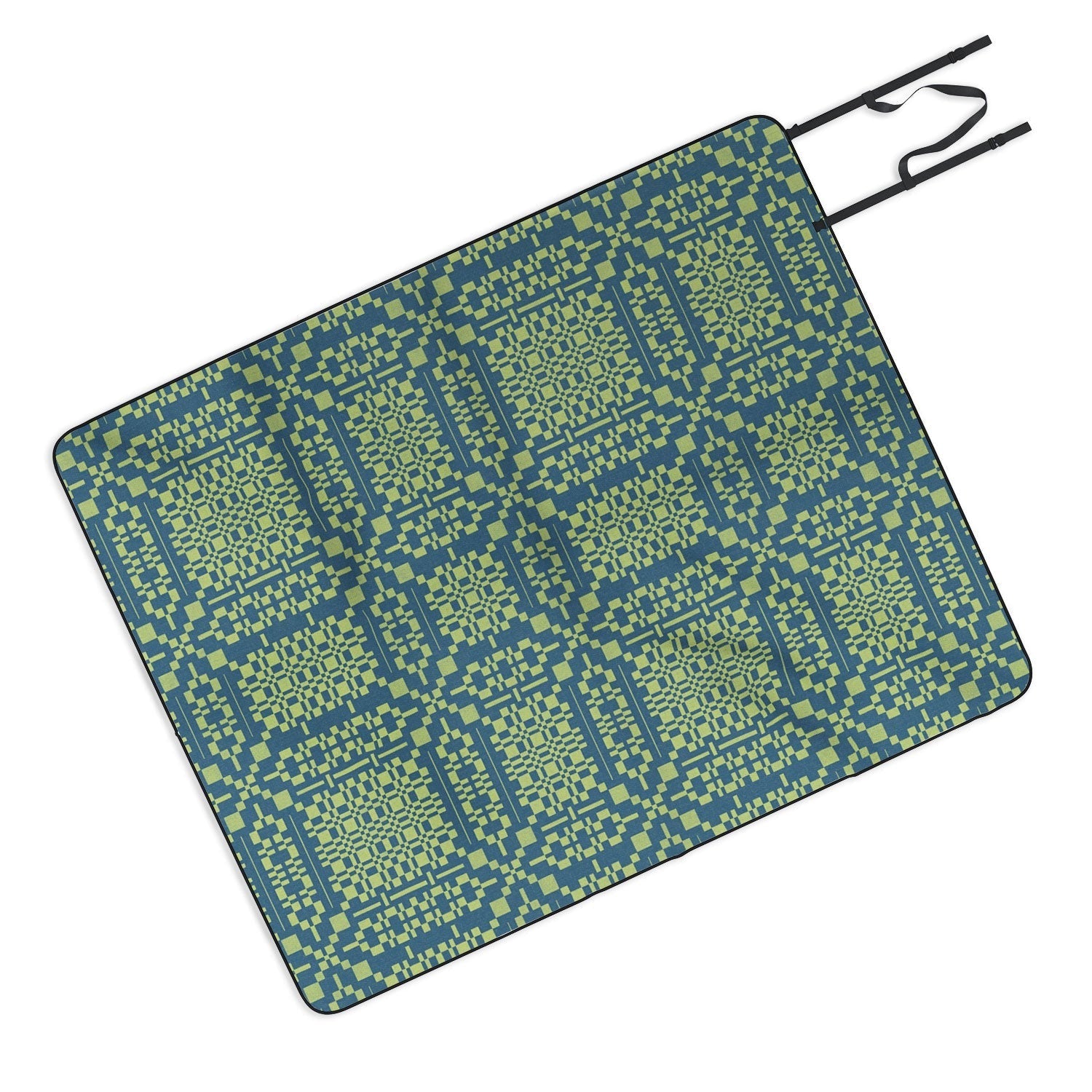 Marta Barragan Camarasa Nostalgic Grid Design Picnic Blanket