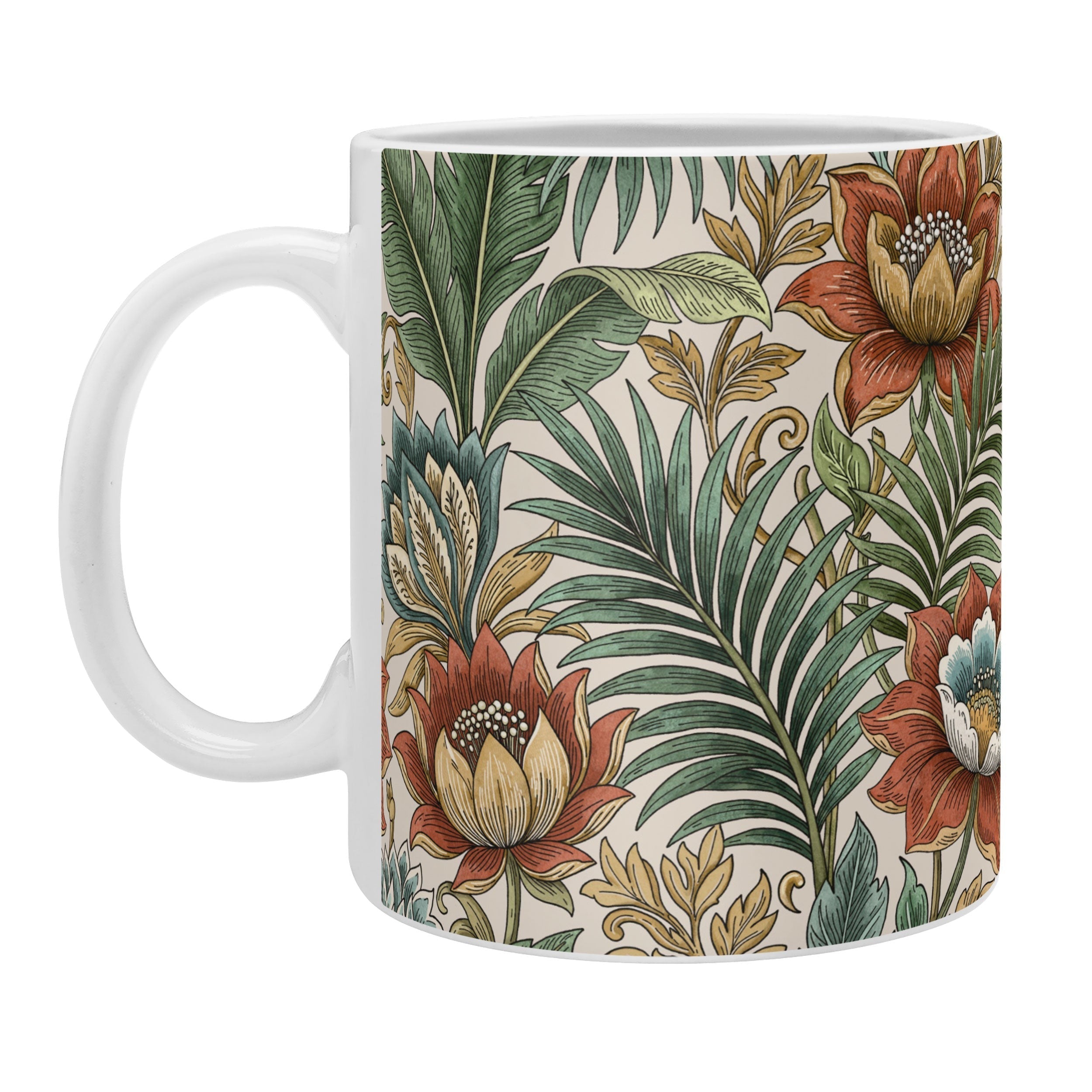 Marta Barragan Camarasa Retro Jungle Garden Coffee Mug