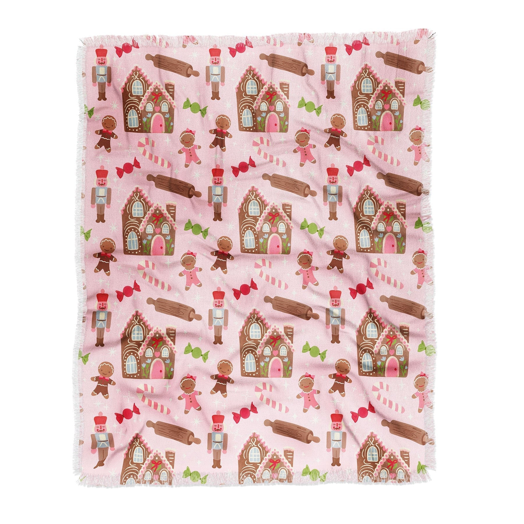 carriecantwell Sweet Christmas Holidays Throw Blanket