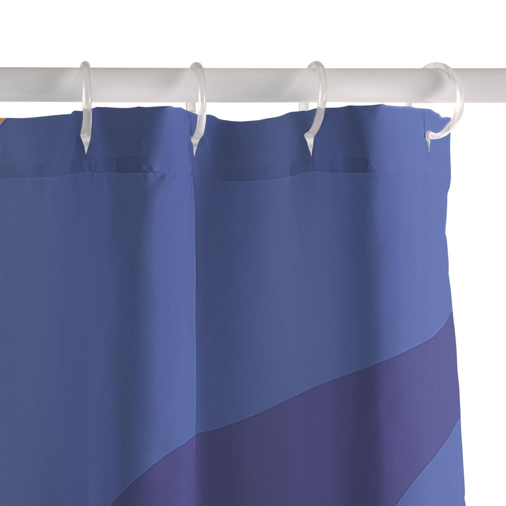 Camilla Foss Pebbles in Stream Shower Curtain