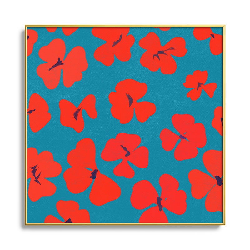 Garima Dhawan oxalis 1 Square Metal Framed Art Print