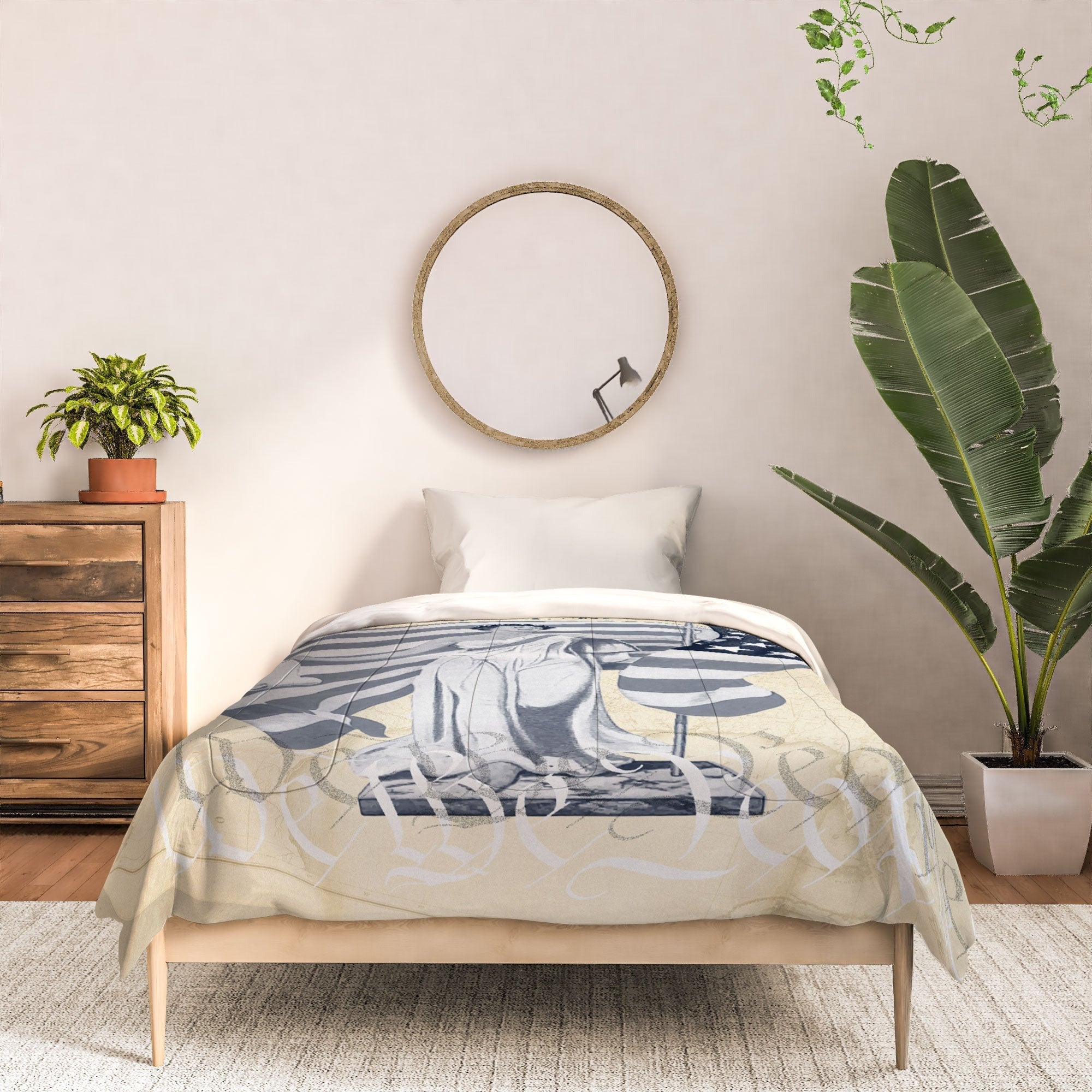 DENY Designs Liberty and Justice Woman Comforter