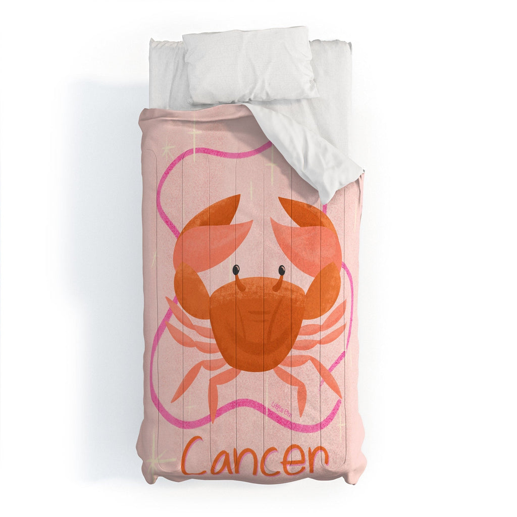 Little Om Zodiac Signs Cancer Comforter