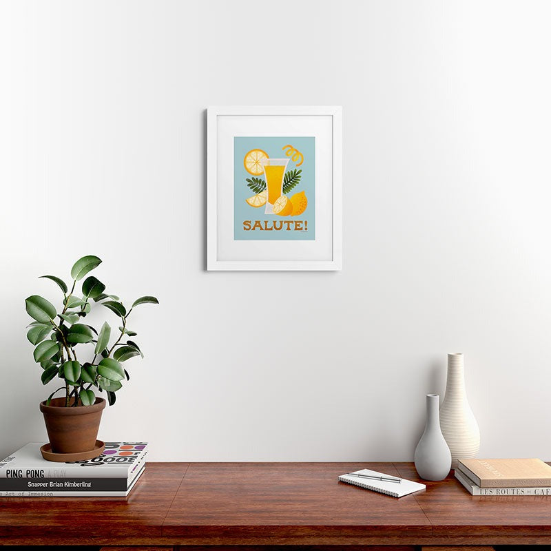 Jessica Molina Limoncello Cocktail Framed Art Print