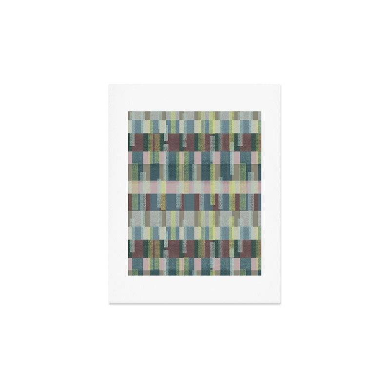 Marta Barragan Camarasa Dynamic Linear Blocks Art Print