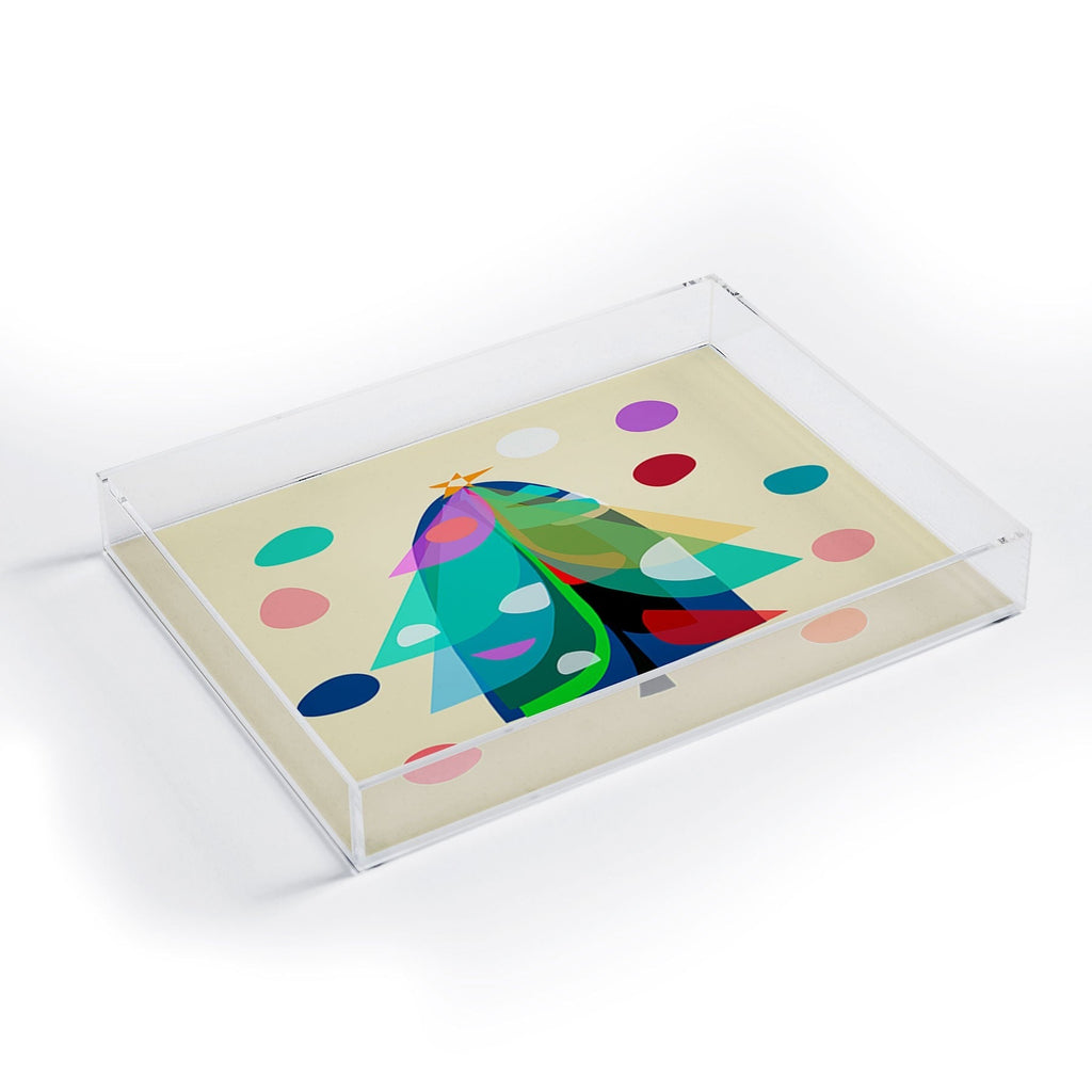 Mirimo Decorated Tree Acrylic Tray
