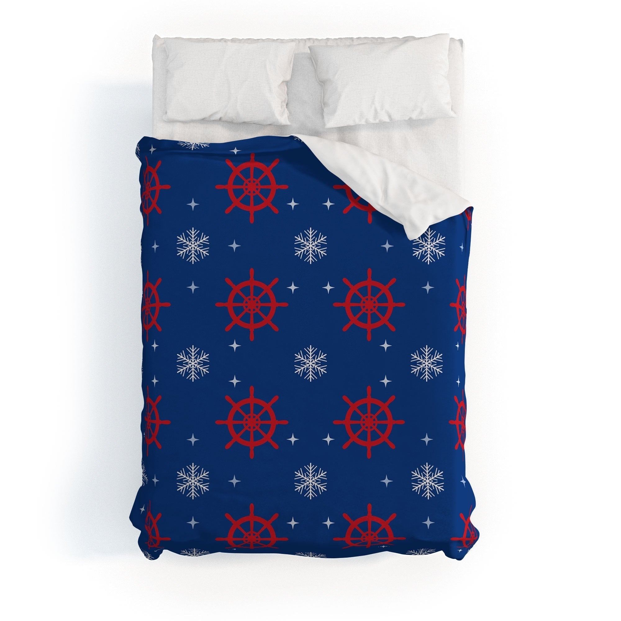 Design by Spark Holiday Helms and Snowflakes Duvet Cover