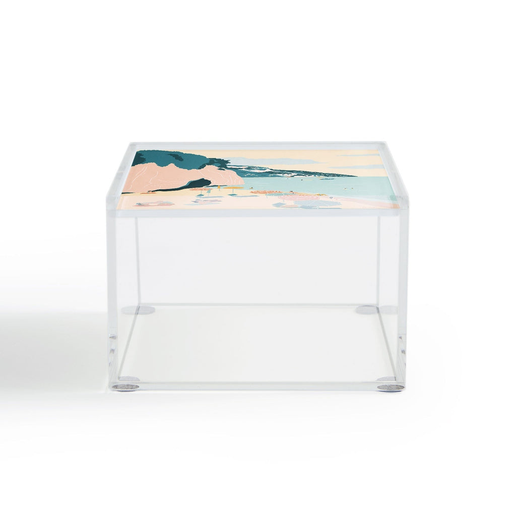 Valeria Frustaci Beach of Positano in Italy Acrylic Box